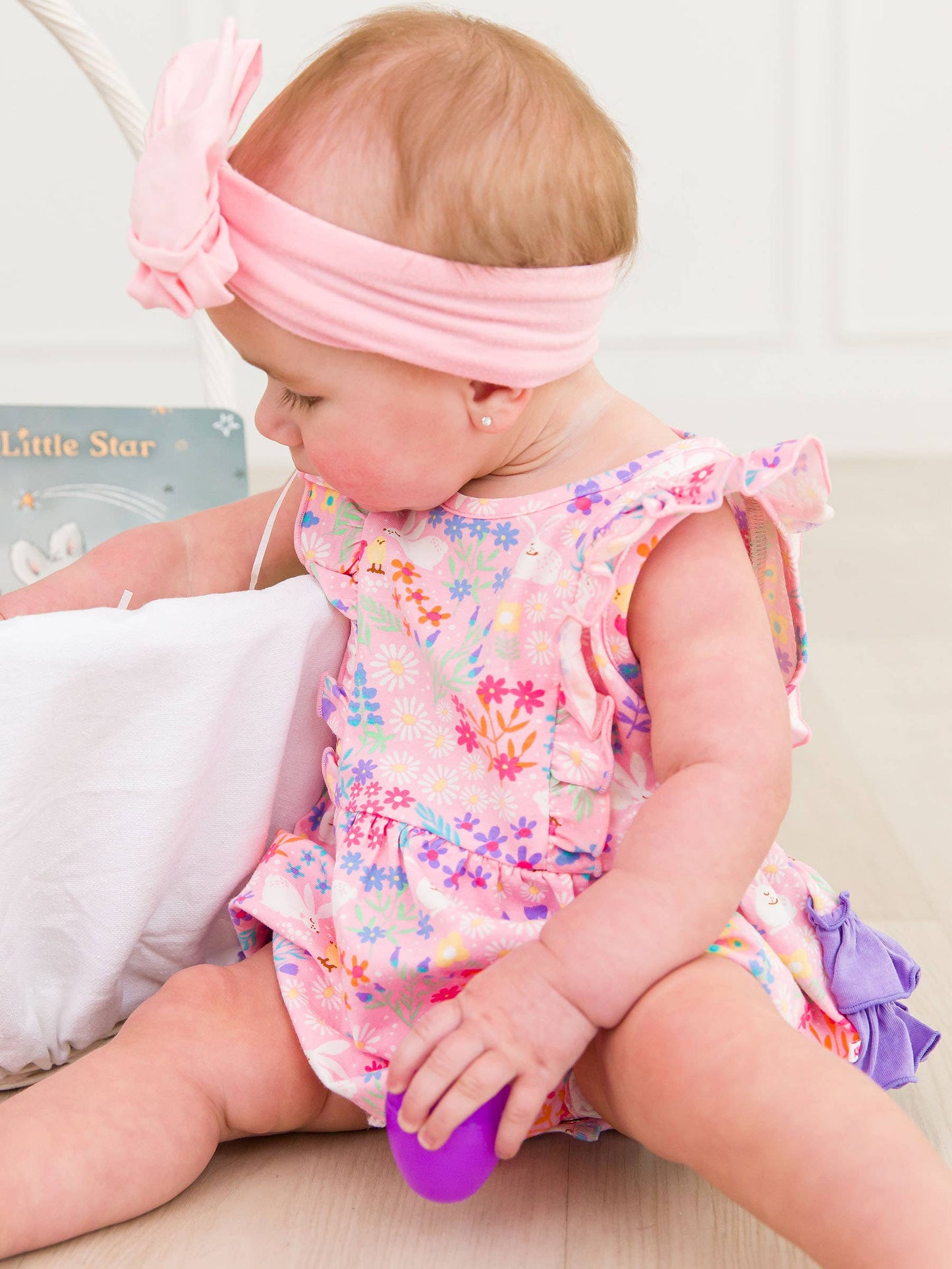 Bunny & Friends Waterfall Romper – Ruffle Butts