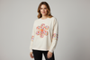 Sage & Fig Floral Appliqué Long Sleeve Top for Women
