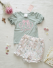 God is Good Floral Bow Shorts Set