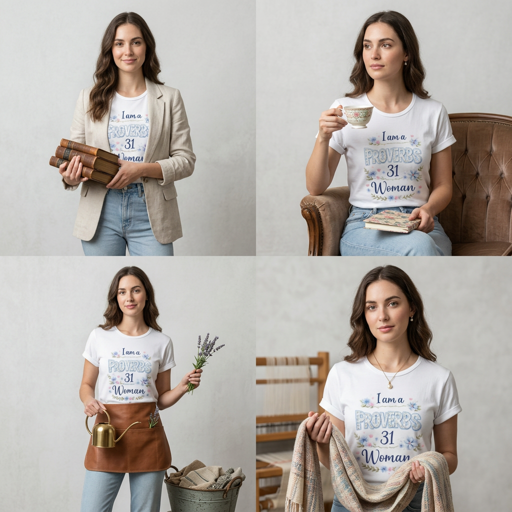 I Am a Proverbs 31 Woman Shirt – Floral Christian Graphic Tee for Women