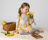 You are my Sunshine Polka Dot & Flower Two‑Piece Boutique Outfit – Toddler & Big Kids Ruffle Set