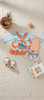 Girls Fall Bell Bottom Outfit – Light Blue Floral Boutique Set for Little Girls