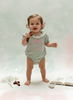 God is Good Floral Bow Bubble Romper