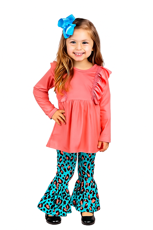 Little Leopard Cutie Bell Bottom Set