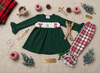 Smocked Christmas Reindeer outfit