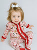 Merry & Bright Baby Bamboo Romper Pajamas – Matching Christmas Pajamas for Mom & Baby | Small Beginnings Boutique