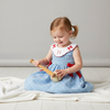 All-Star Sweetheart Baseball Gingham Dress