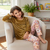 Velvet Baby Doll Top and Floral Bottoms