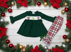 Christmas Smocked Outfit for Baby & Girls – Reindeer, Stocking & Tree Embroidery- by Small Beginnings Boutique