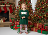 Christmas Smocked Outfit for Baby & Girls – Reindeer, Stocking & Tree Embroidery- by Small Beginnings Boutique