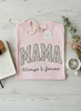 The Always & Forever Mama Floral Applique Tee"