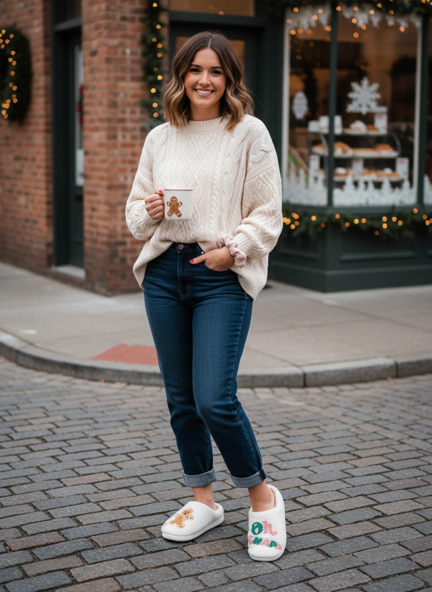 Oh Snap! Gingerbread Bedroom Shoes by Small Beginnings Boutique