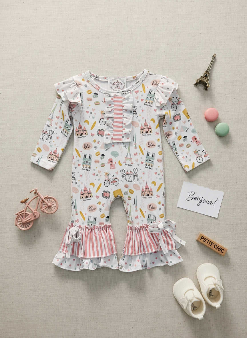 Take me to Paris Baby Romper