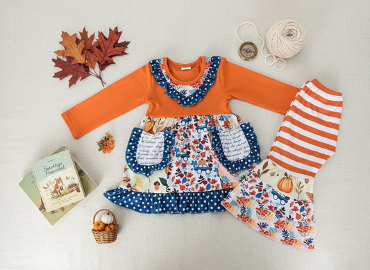 Harvest Bloom Long Sleeve Bell Bottom Boutique Outfit